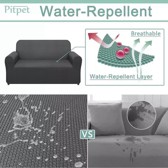 Pitpet Waterproof Oversized Sofa Cover Stylish Pattern Sofa Slipcover - Picture 3 of 5